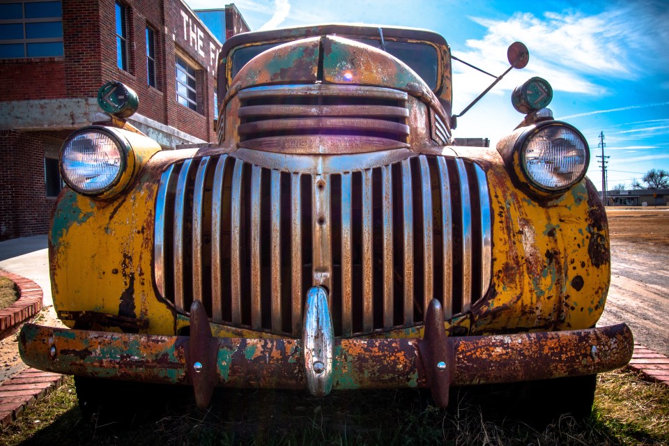 Rusted Truck Patina Wear Weathered Exposure Corrosion