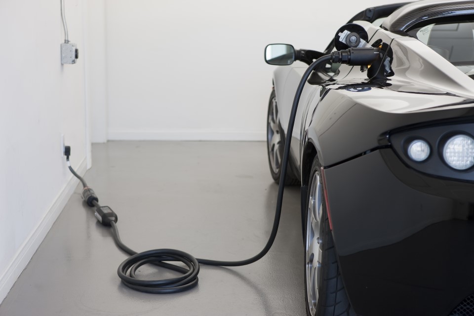 Tesla Roadster Charging