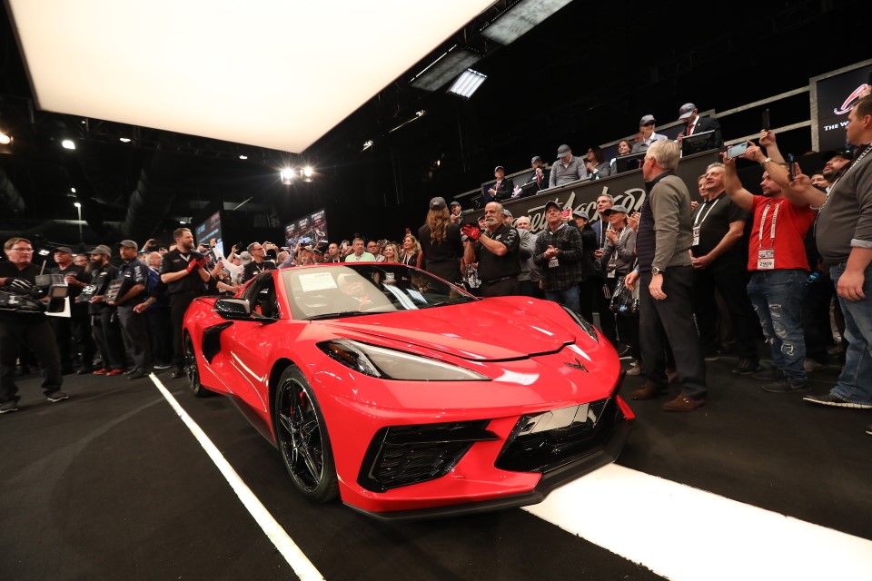 2020 Chevrolet Corvette C8 $3,000,000 Charity Auction Barrett-Jackson Mid Engine