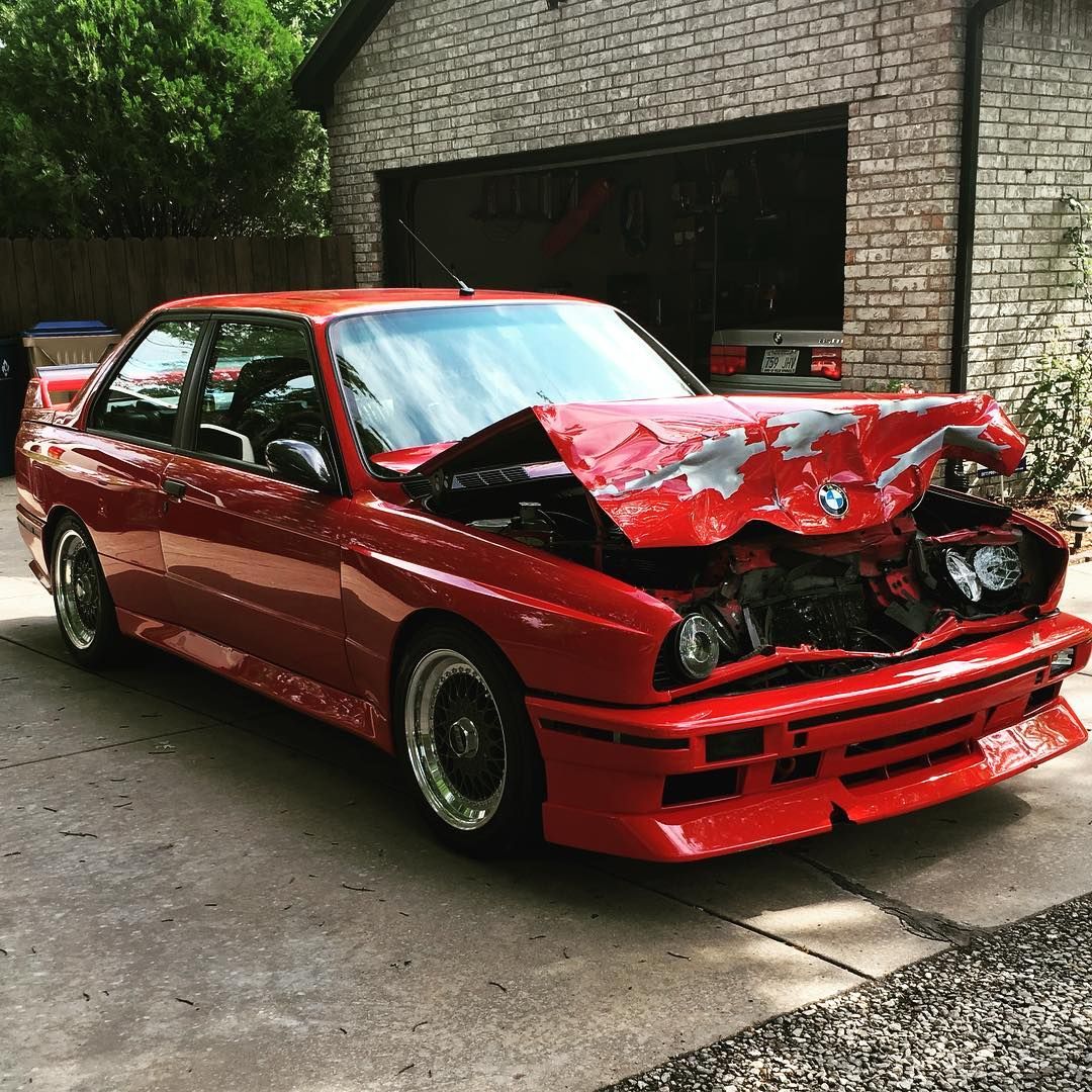 BMW E30 M3 Front End Collision Wreck