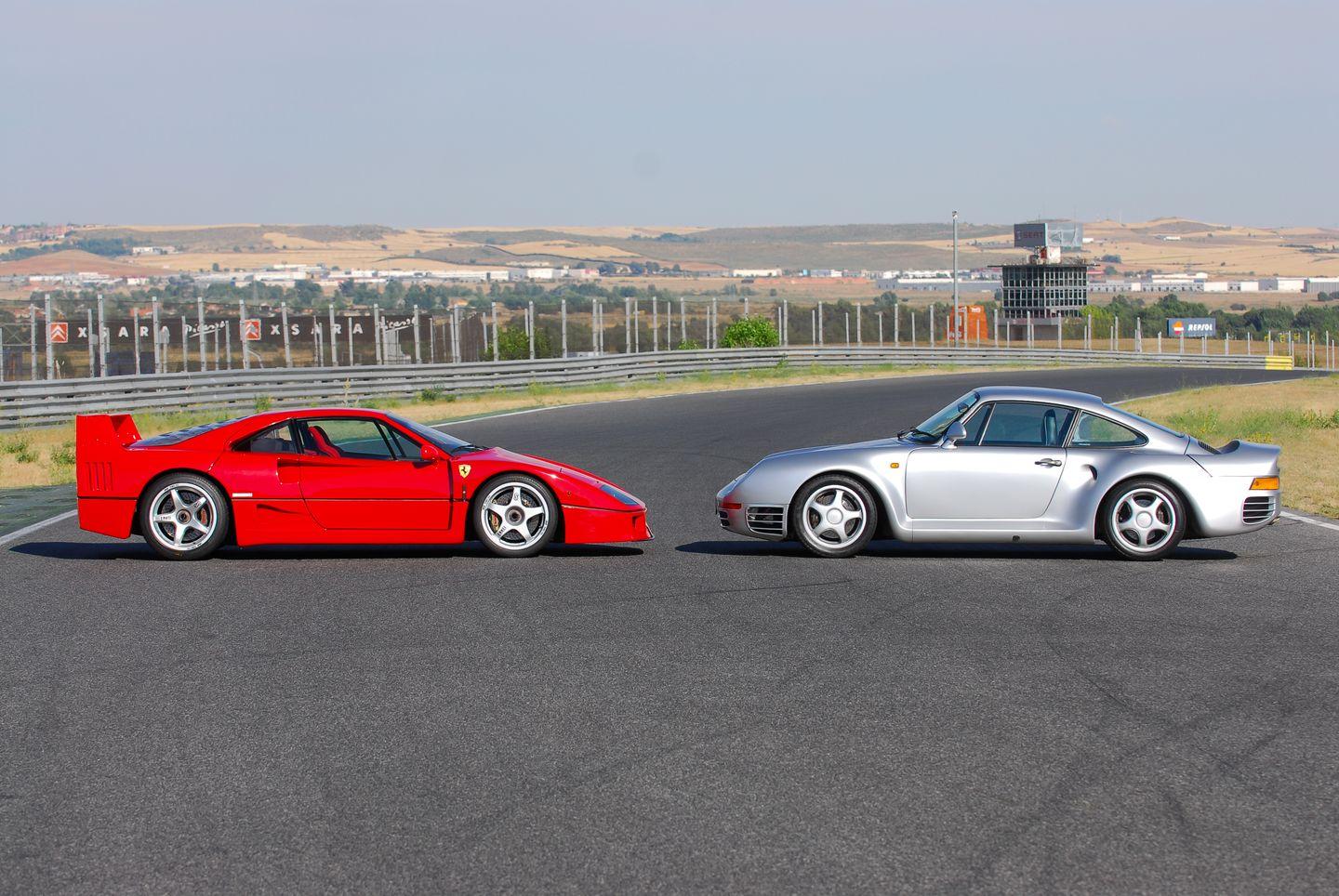 Ferrari F40 Porsche 959