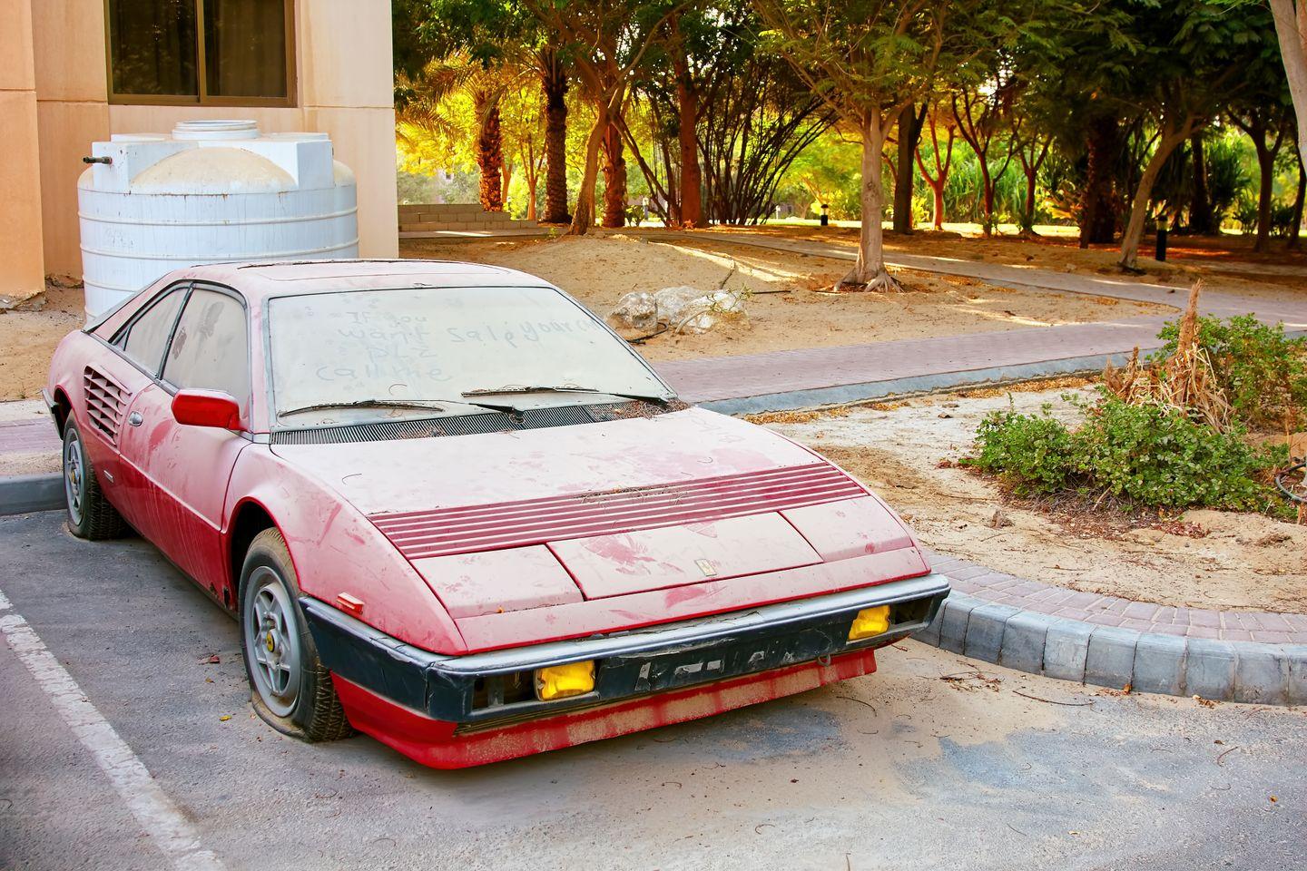 Ferrari 308 abandoned