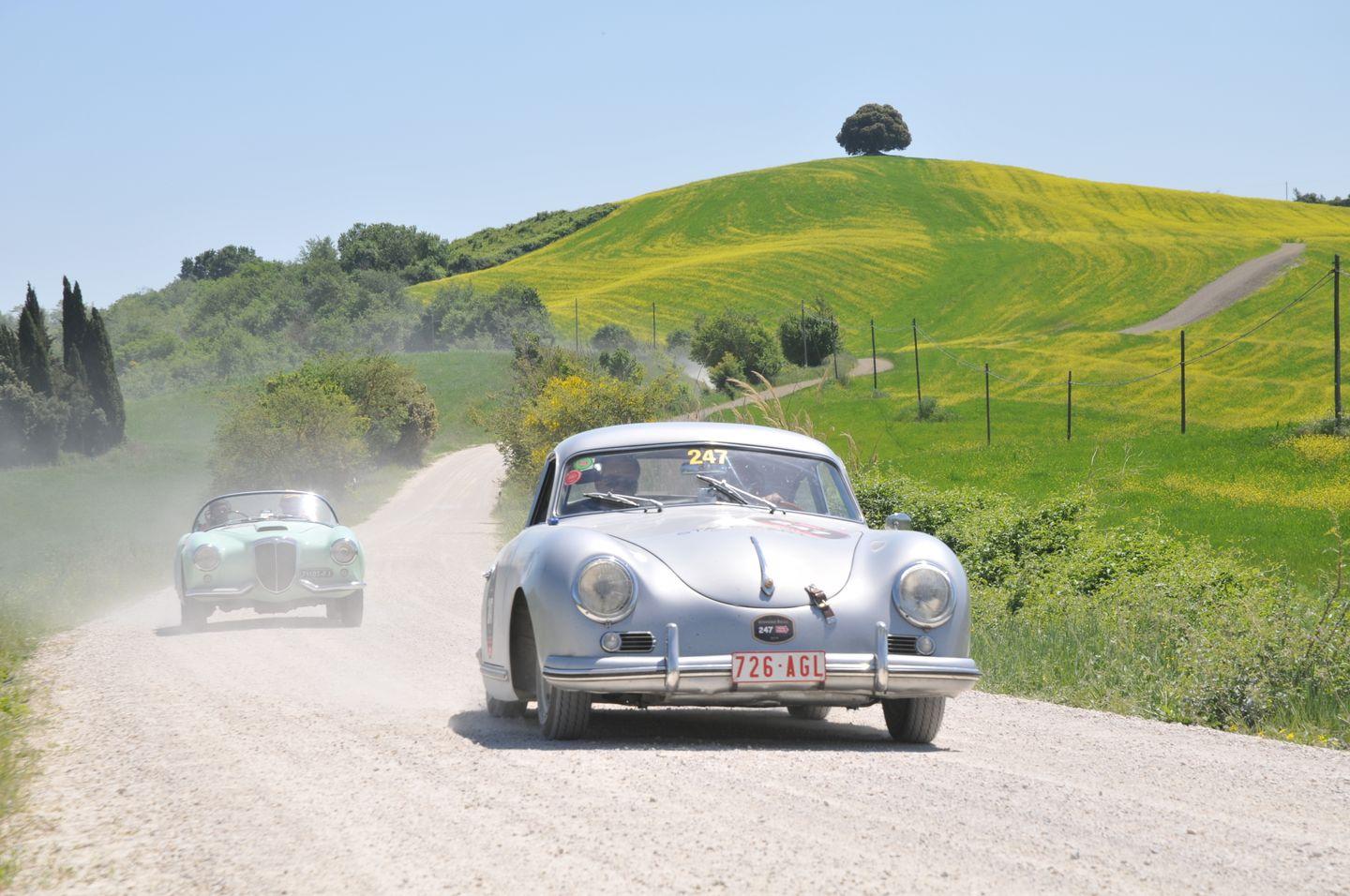 vintage rally Porsche 356