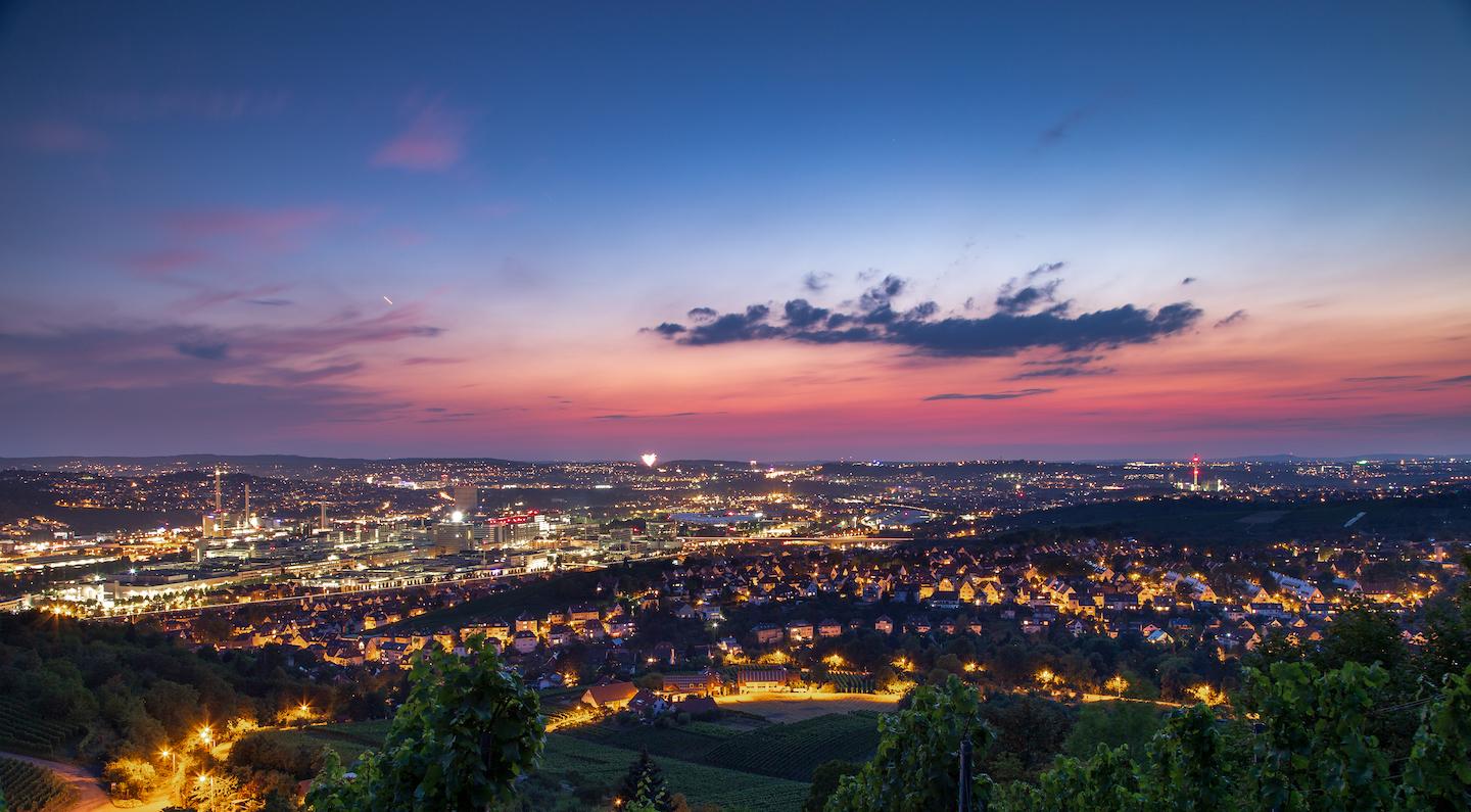 Stuttgart Germany Skyline